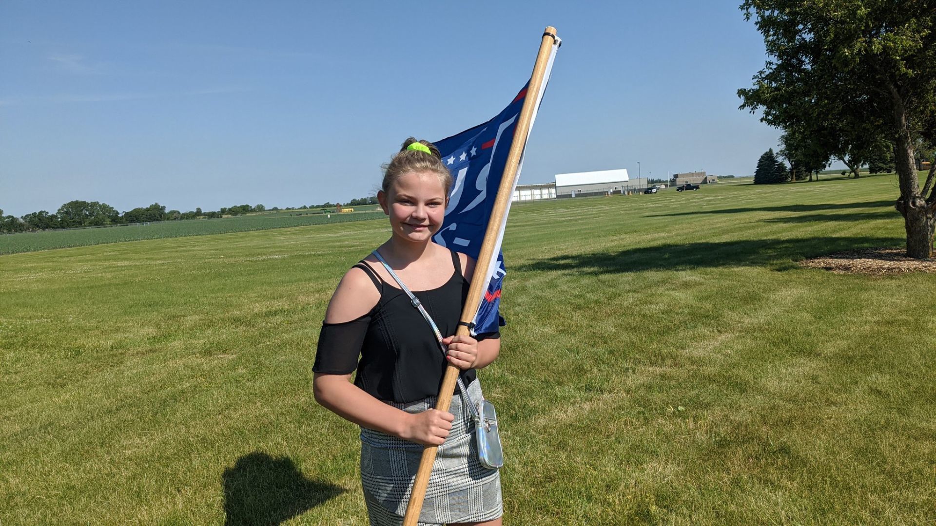 Young Trump supporter